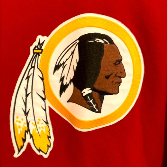 NFL Washington Redskins Burgundy Embroidered Emblem Hooded Sweatshirt, 2XL - Picture 7 of 8